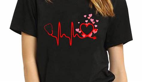 Men's Personalized Nurse T Shirt Valentine's Day Nurse Etsy Nursing