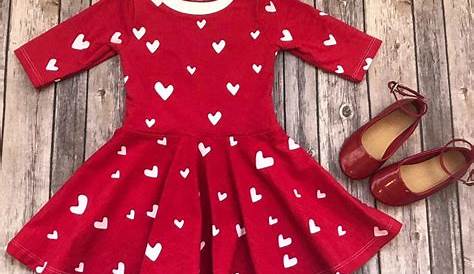 Ma&Baby Toddler Kid Baby Girl Top+Skirt Valentine's Day Outfits