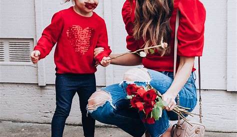 Valentine's Day Outfits Mommy And Me Red For Outfit SandyALaMode