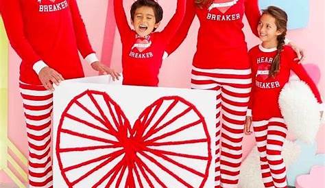 Valentine's Day Pajamas For Family Valentines Matching Mommy And Me