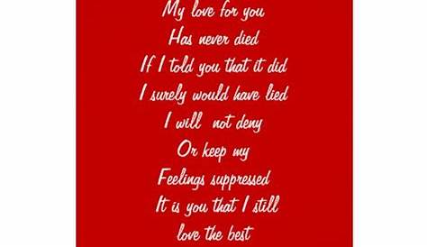Valentine's Day Quotes For Ex Boyfriend Happy Valentines Poems Her Your Girlfriend