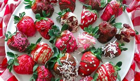 Valentine's Day Strawberry Chocolates Chocolate Covered Strawberries The Gift Basket Store