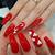 valentine's day themed acrylic nails