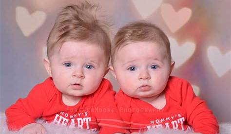 Valentine's Day Twin Babies I'm Pretty Sure I Know A Couple Of