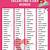 valentine's day word list