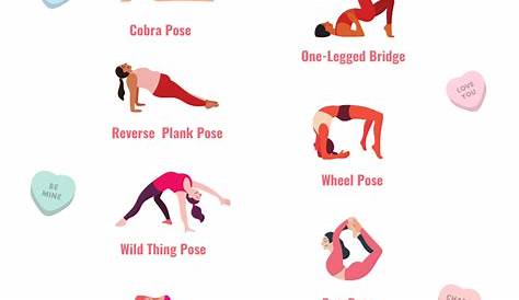 Valentine's Day Yoga Pose Ideas Pink Oatmeal