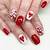 valentine's overlay nails