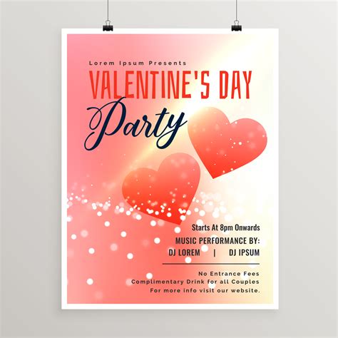 Valentine's Day Poster 20+ Free Templates in PSD, Vector, EPS