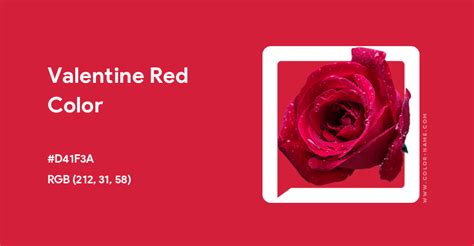 valentine's day red color code