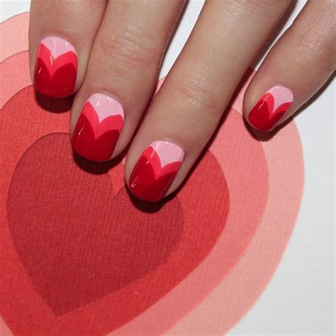valentine day nail color