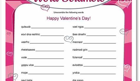 Valentine’s Day Fun Valentines day activities, Valentine activities