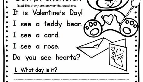Valentine Worksheets for Kindergarten and First Grade Mamas Learning