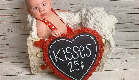 Valentines Day Baby Boy Photoshoot Kissing Booth Photo Prop Tutorial Photo Shoot