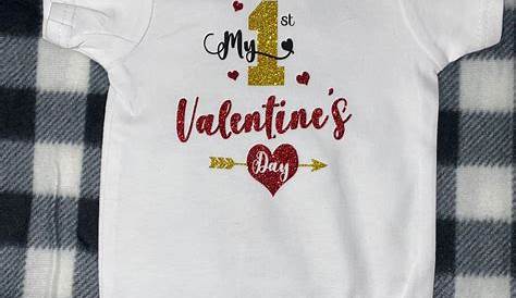 Valentine's Onesie Adorable My 1st Valentines Day Infant Etsy in 2021