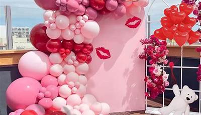 Valentines Day Balloon Garland Photoshoot