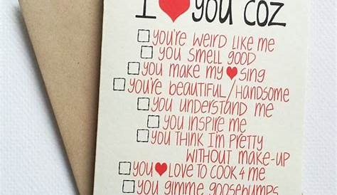 Valentines Day Card Boyfriend Funny Message For