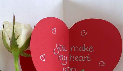 Top 10 Ideas for Valentine's Day Cards Creative Pop Up Cards