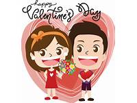 Valentines Day Cartoon Nails