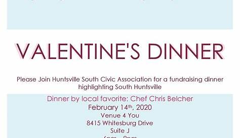 Huntsville Valentine's Day Guide 2019 Our Valley Events