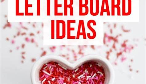 Valentine's Day Letter Board Ideas Polished Habitat