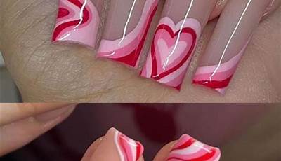 Valentines Day Nails Acrylic Extra