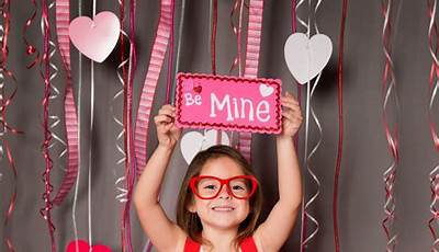 Valentines Day Photoshoot Kids At Home