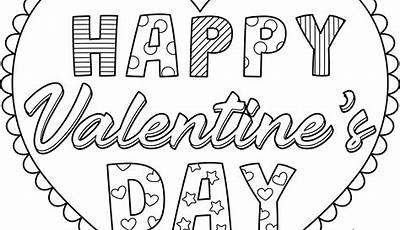 Valentines Day Pictures To Color