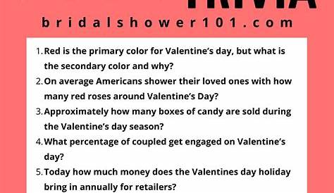 Valentines Day Quiz Questions Valentine's Trivia I 3 95 Trivia