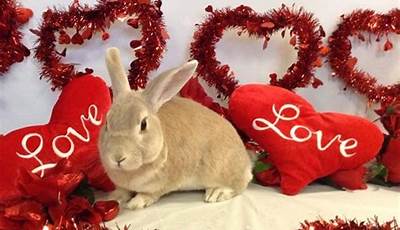 Valentines Day Rabbit Photoshoot