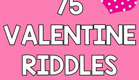 Valentines Day Riddles Valentine's With Answers ter