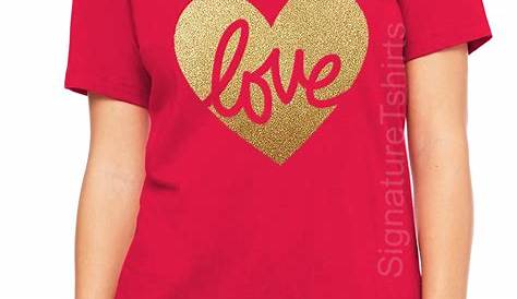 Valentine's Day Shirt Women's Valentine's Tee Heart Love Valentine