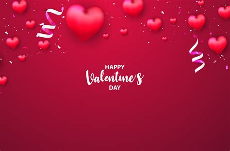 modern happy valentine's day greeting card design template Download