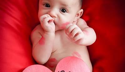 Valentines Day Theme Baby Photoshoot
