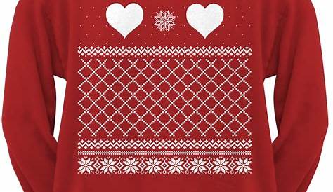 Lots of Hearts Patchwork Tacky Ugly Valentines Sweater The Ugly