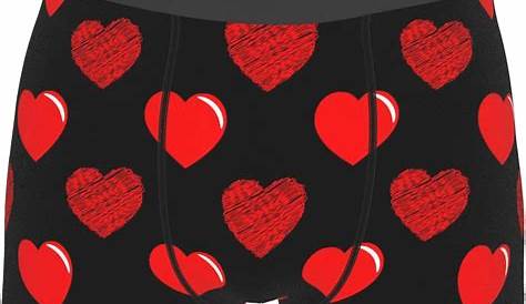 Valentines Day Underwear Mens Funny Boxer Briefs Soft