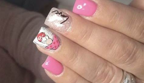 Valentines Gnome Nails Plaid Valentine Nail Art Heart Nail Art Love Etsy