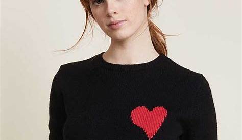 Valentines Heart Sweater Women's