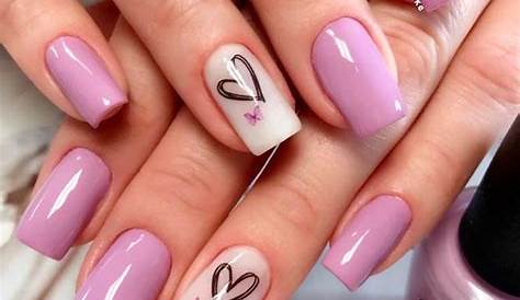 Valentines Nails 2023 Purple Create Elegant Valentine In Daily Tips