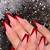 valentines nails long coffin