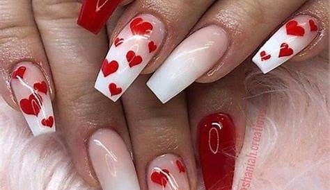 Valentines Nails Red And White Nail Art For Day Eclectic Stories Of