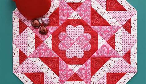 Valentines Table Topper Quilt Valentine Ed Ed Runner Etsy Ed