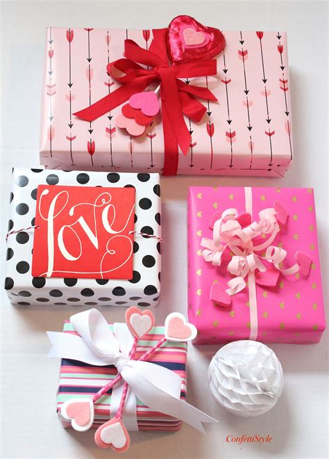 4 Valentines Gift Wrap Ideas - Purely Katie