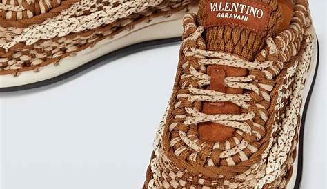Valentino Garavani Crochet Sneakers Unveils A New Spin On Shoes With In Woven
