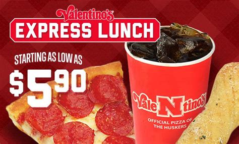 valentino's express lunch hours