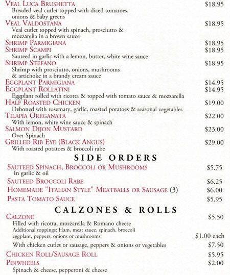 valentino's pizza kissena blvd menu