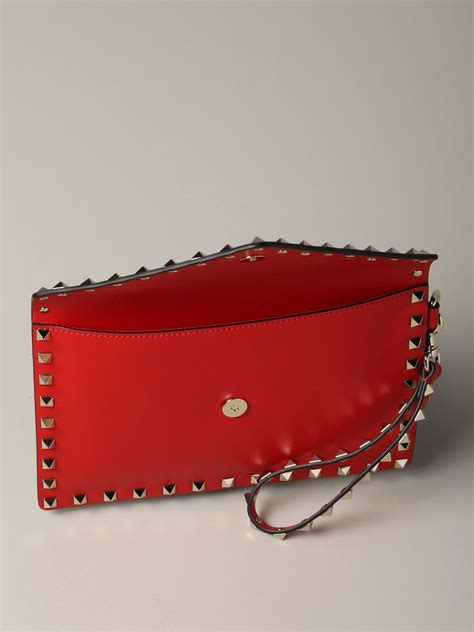 valentino clutch bag red