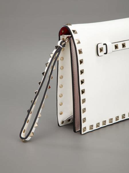valentino clutch bag white