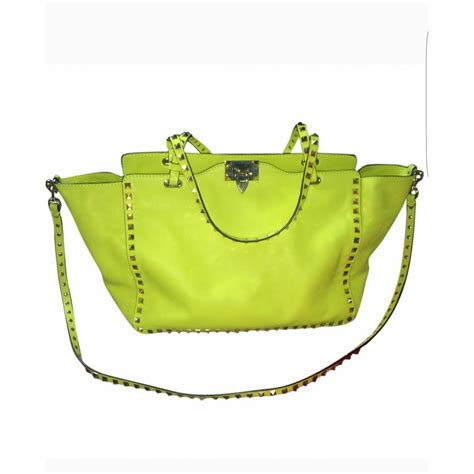 valentino garavani yellow handbags