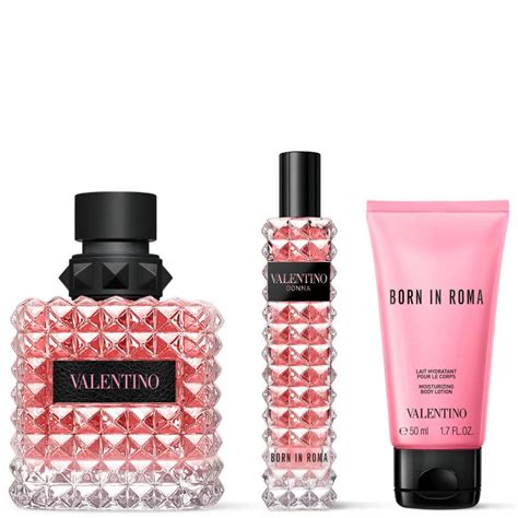 valentino perfume and lotion set