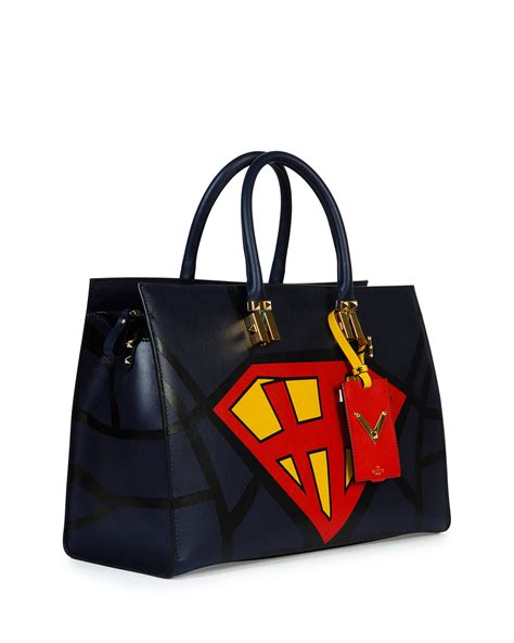 valentino superman shopping bag